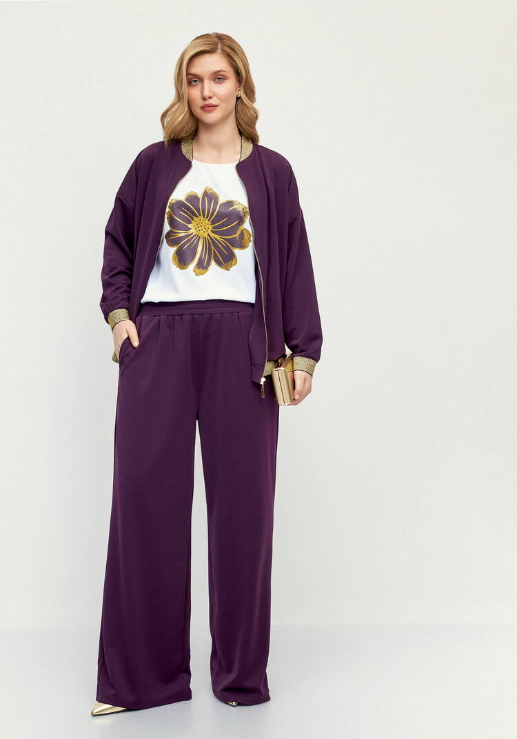 Блуза с принтом с напылением шир.  750, рис. 32