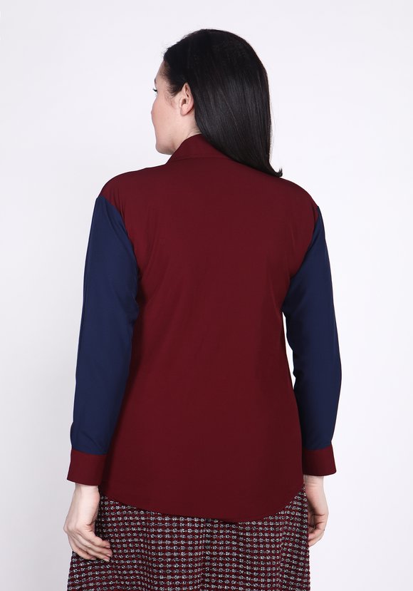 Рубашка из комбинированной ткани шир.  580, рис. 8