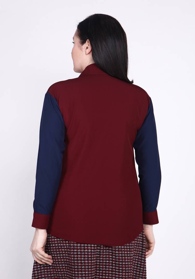 Рубашка из комбинированной ткани шир.  750, рис. 8