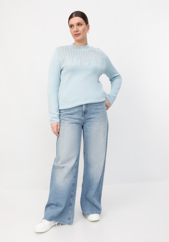 Джемпер с жемчугом и метанитью шир.  580, рис. 12