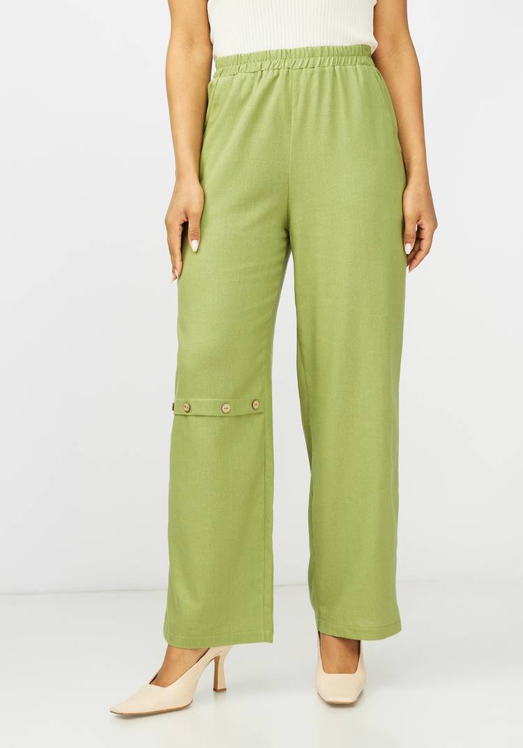 Брюки с декоративной складкой впереди шир.  750, рис. 10