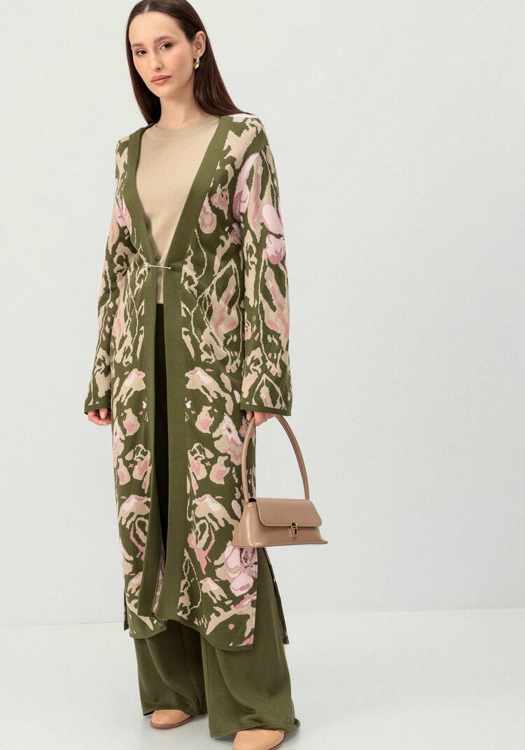 Кардиган с цветочным дизайном шир.  750, рис. 4