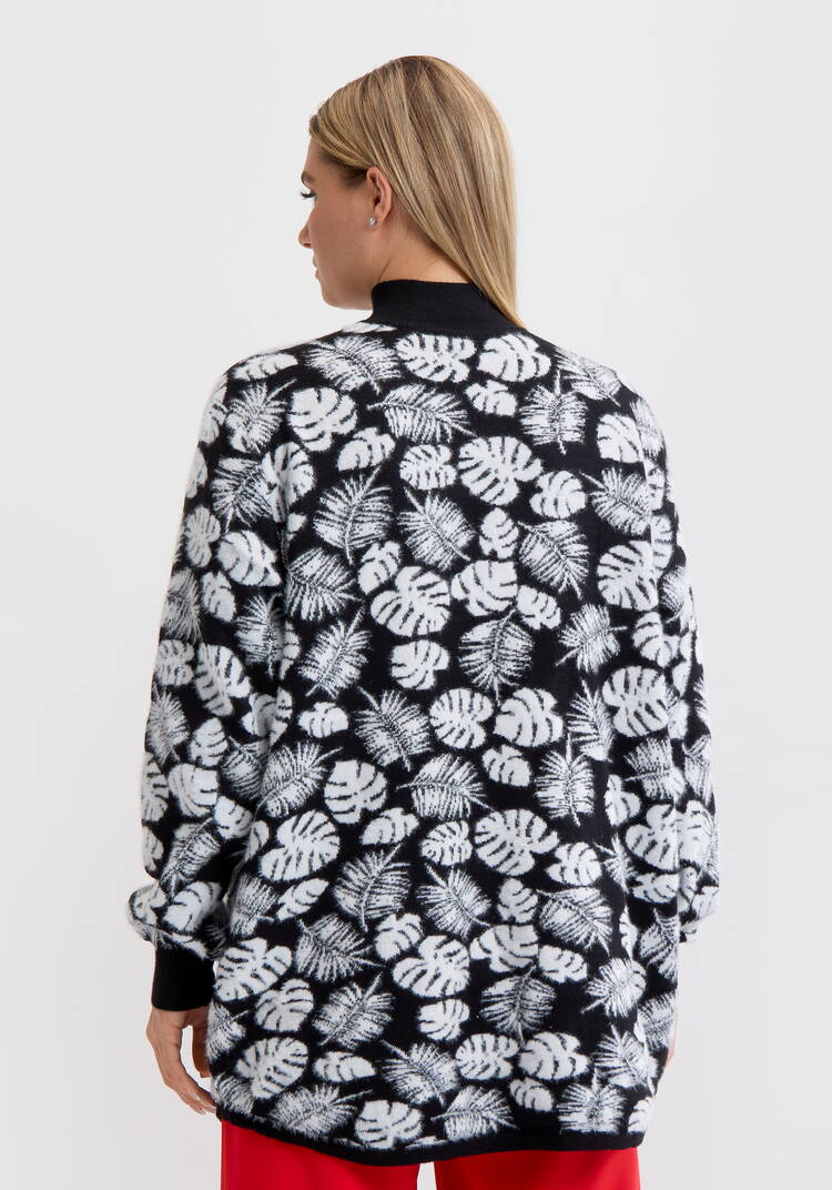 Туника пушистая с принтом шир.  750, рис. 37