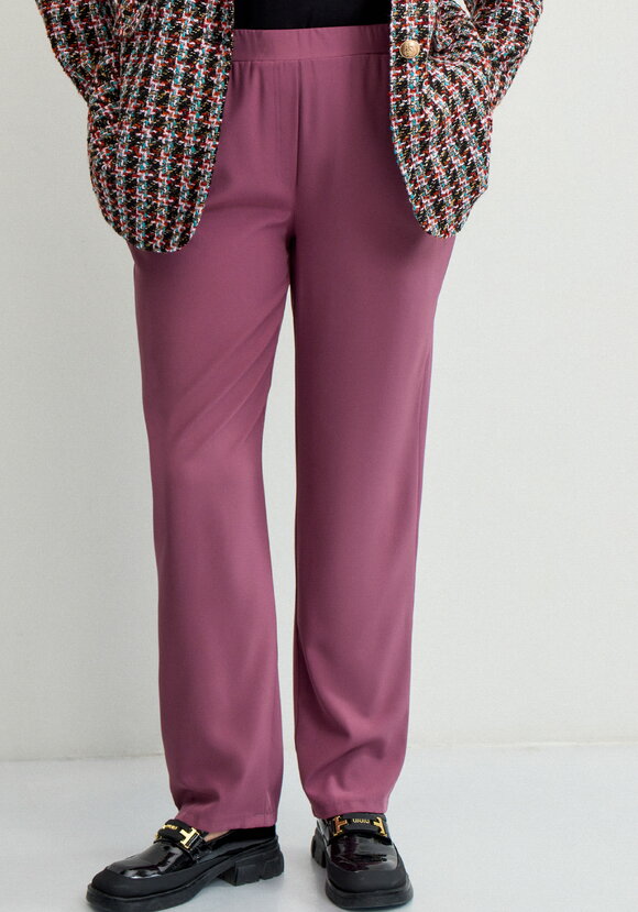 Брюки прямые с имитацией гульфика Элис шир.  580, рис. 4