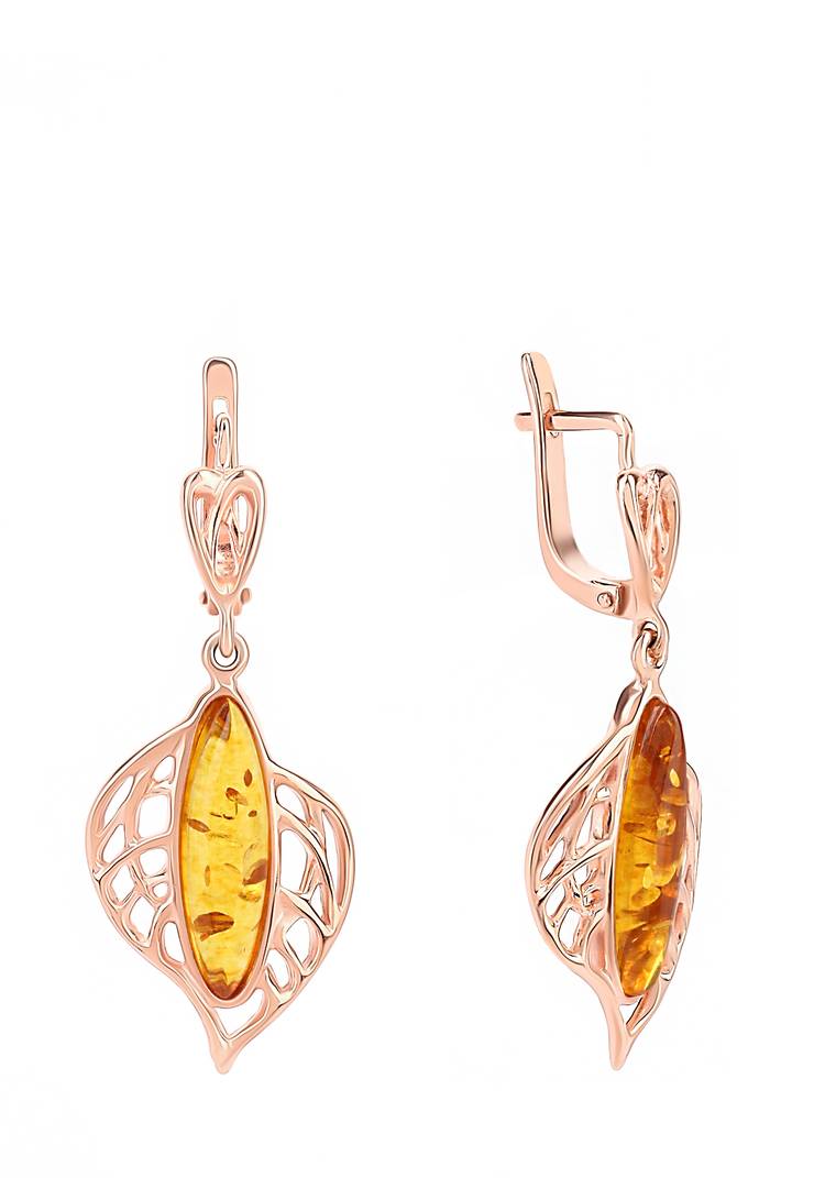 Серьги серебряные Природный мотив шир.  750, рис. 4