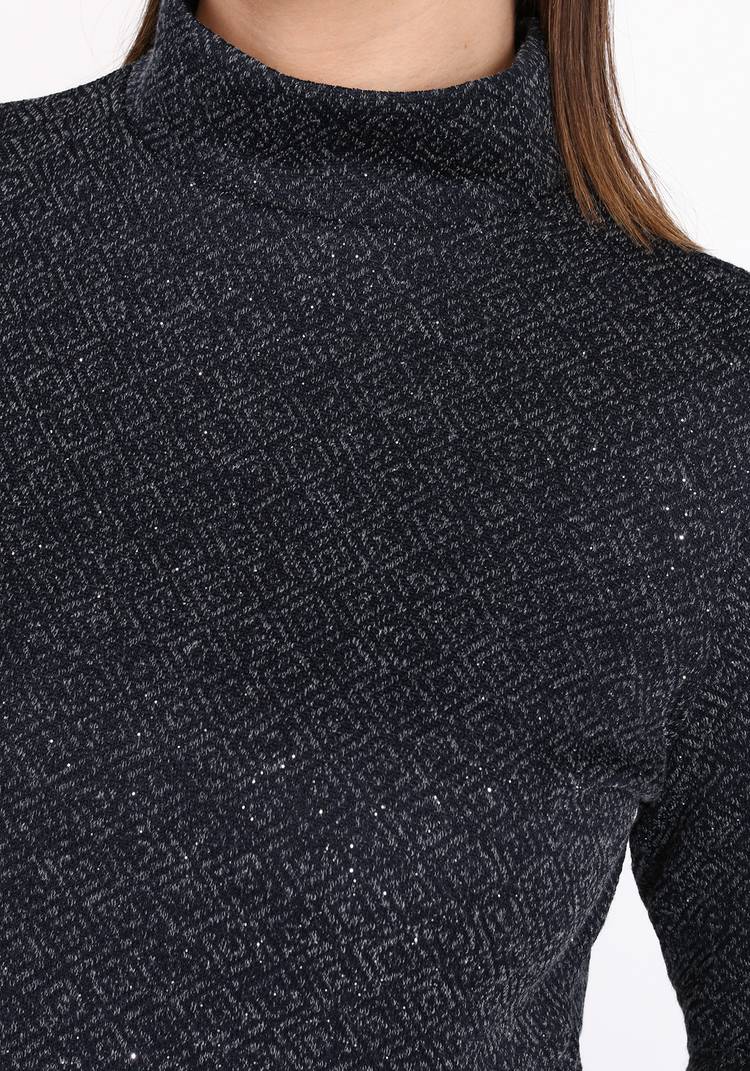 Водолазка базовая с люрексом шир.  750, рис. 11