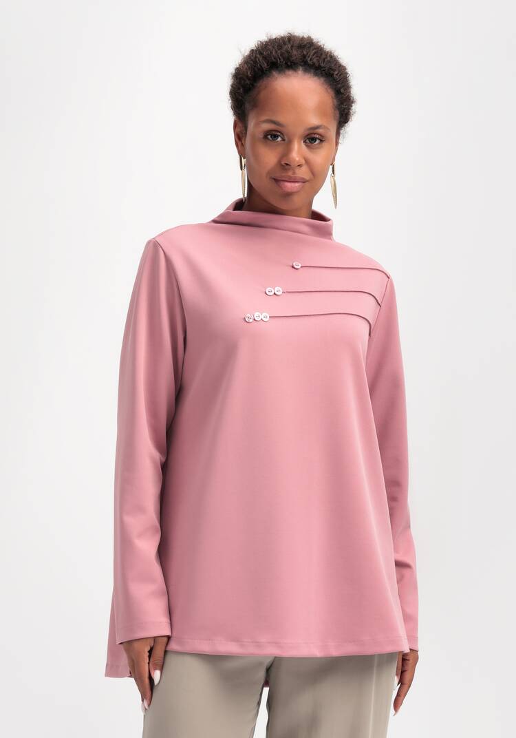 Туника свободного кроя с декором на груди шир.  750, рис. 12