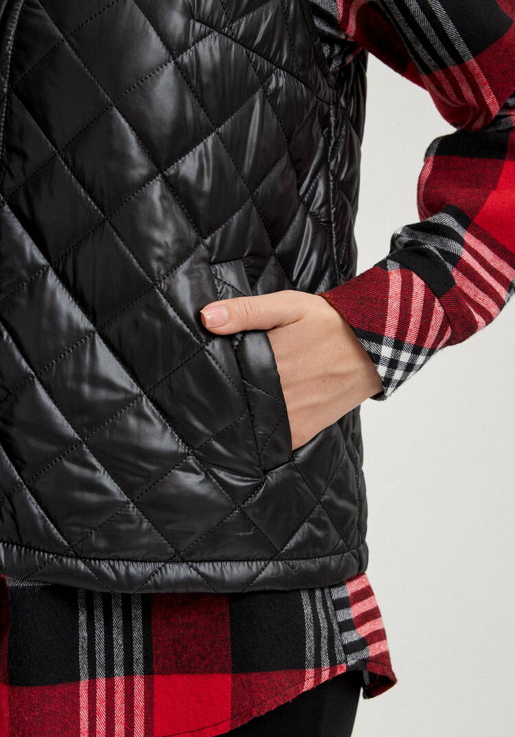 Жилет стёганый с застёжкой на кнопки шир.  750, рис. 7