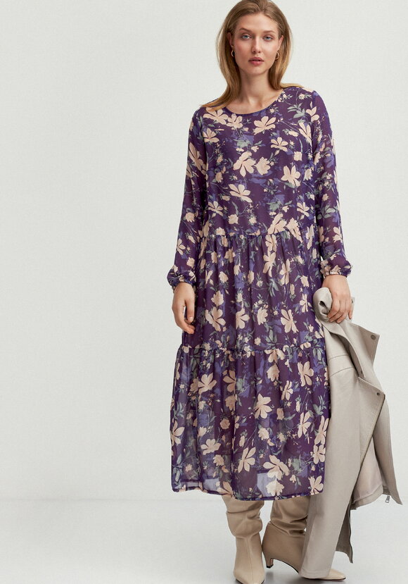 Платье свободного кроя с принтом цветок шир.  580, рис. 17