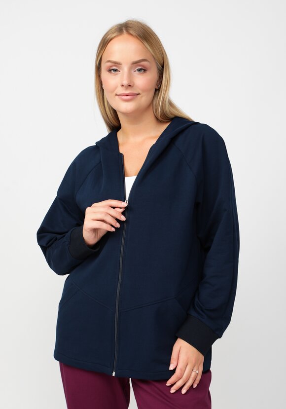 Худи на молнии с рукавом реглан шир.  580, рис. 6