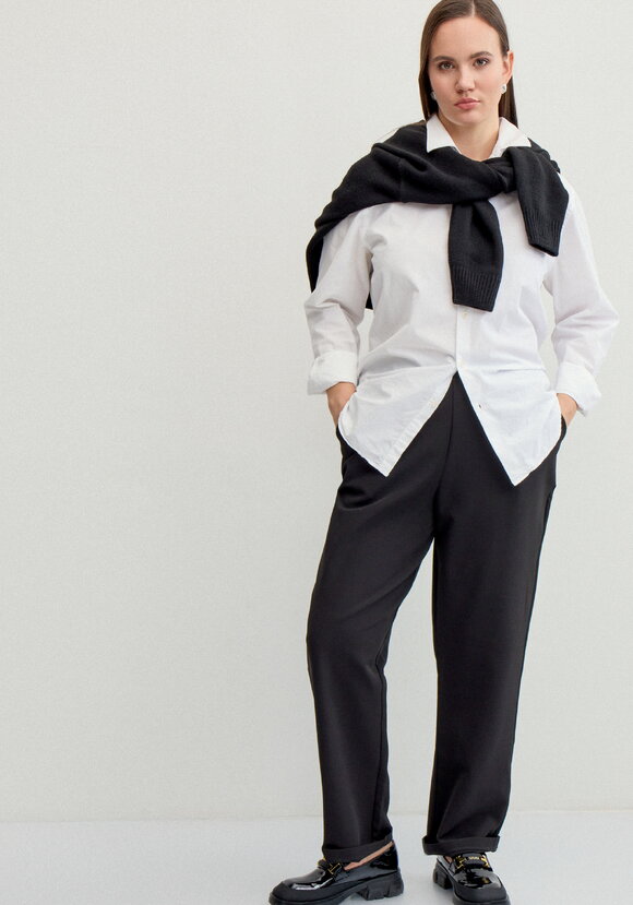 Брюки прямого силуэта зауженные к низу шир.  580, рис. 6