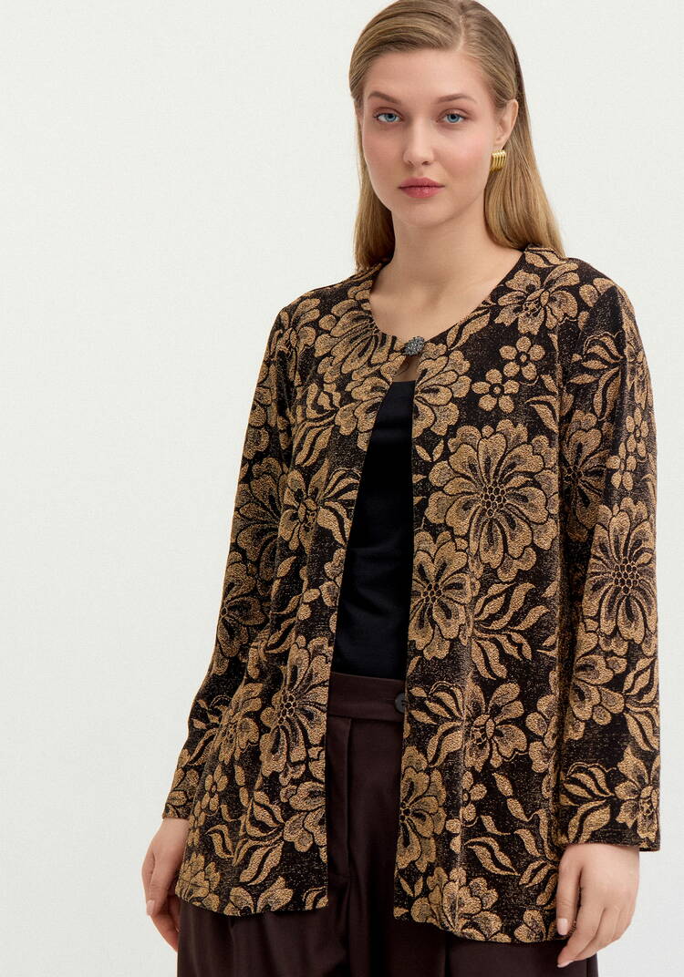 Кардиган с рисунком из люрекса шир.  750, рис. 15