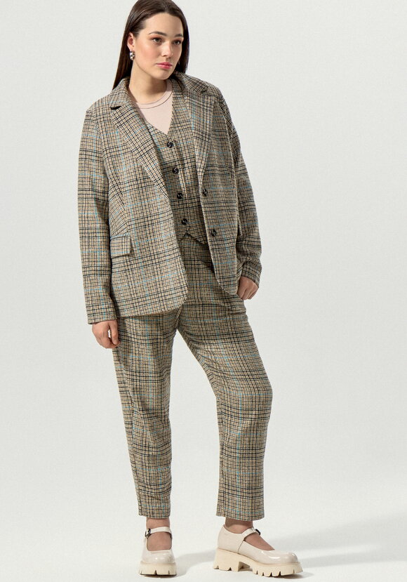 Пиджак с принтом клетка шир.  580, рис. 7