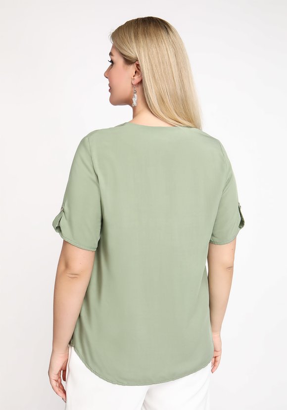 Блуза-рубашка Ромашковое счастье шир.  580, рис. 2