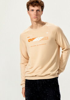 Свитшот с принтом на передней полочке