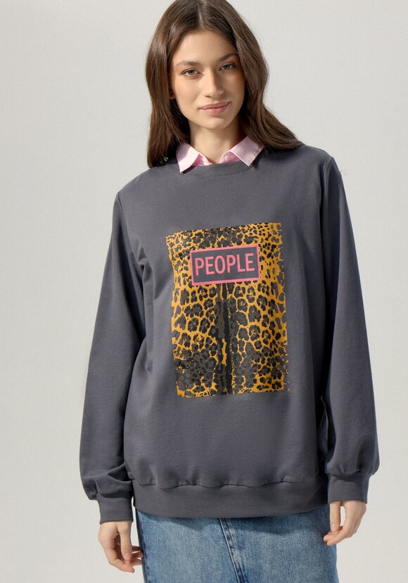 Свитшот с анималистичным принтом на груди шир.  580, рис. 5