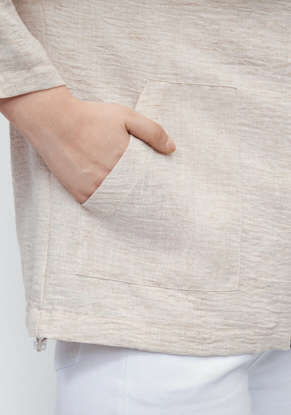 Пыльник изо льна на молнии шир.  580, рис. 7