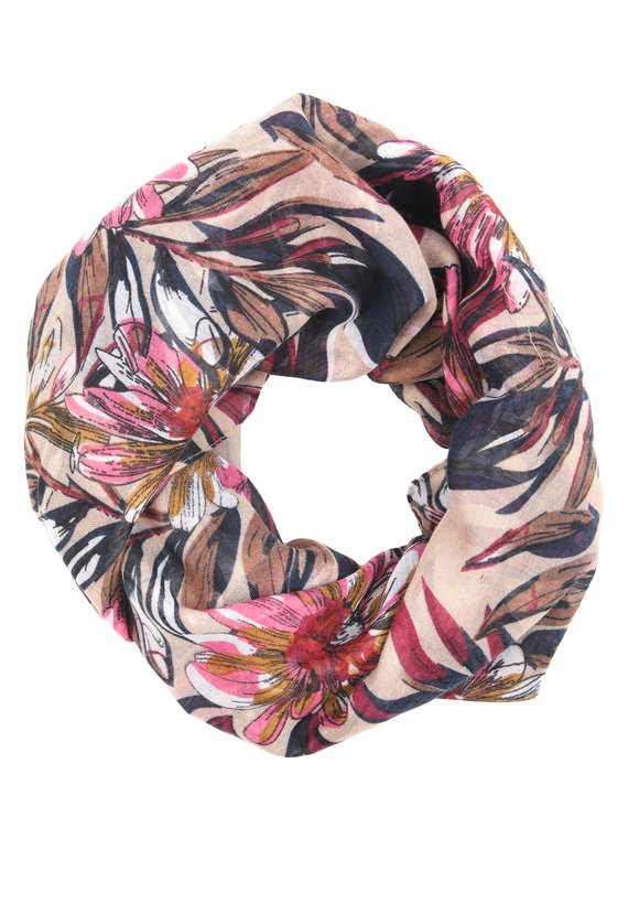 Палантин с флористическим принтом шир.  580, рис. 1