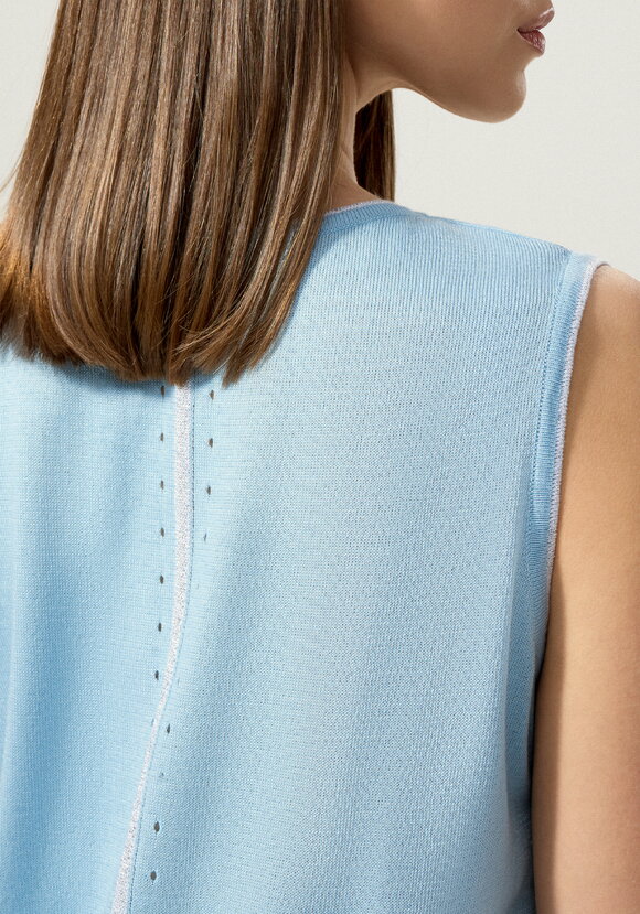 Топ с декором из метанити шир.  580, рис. 45