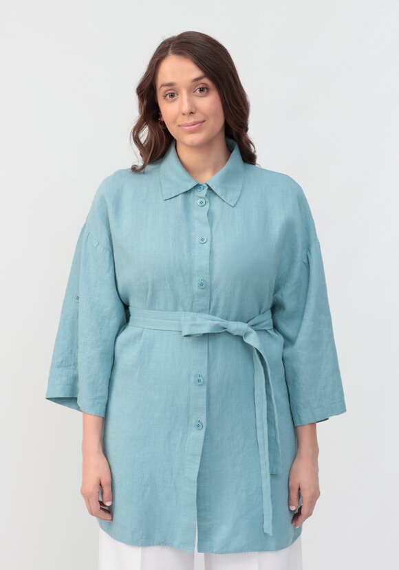 Рубашка удлиненная на поясе шир.  580, рис. 10