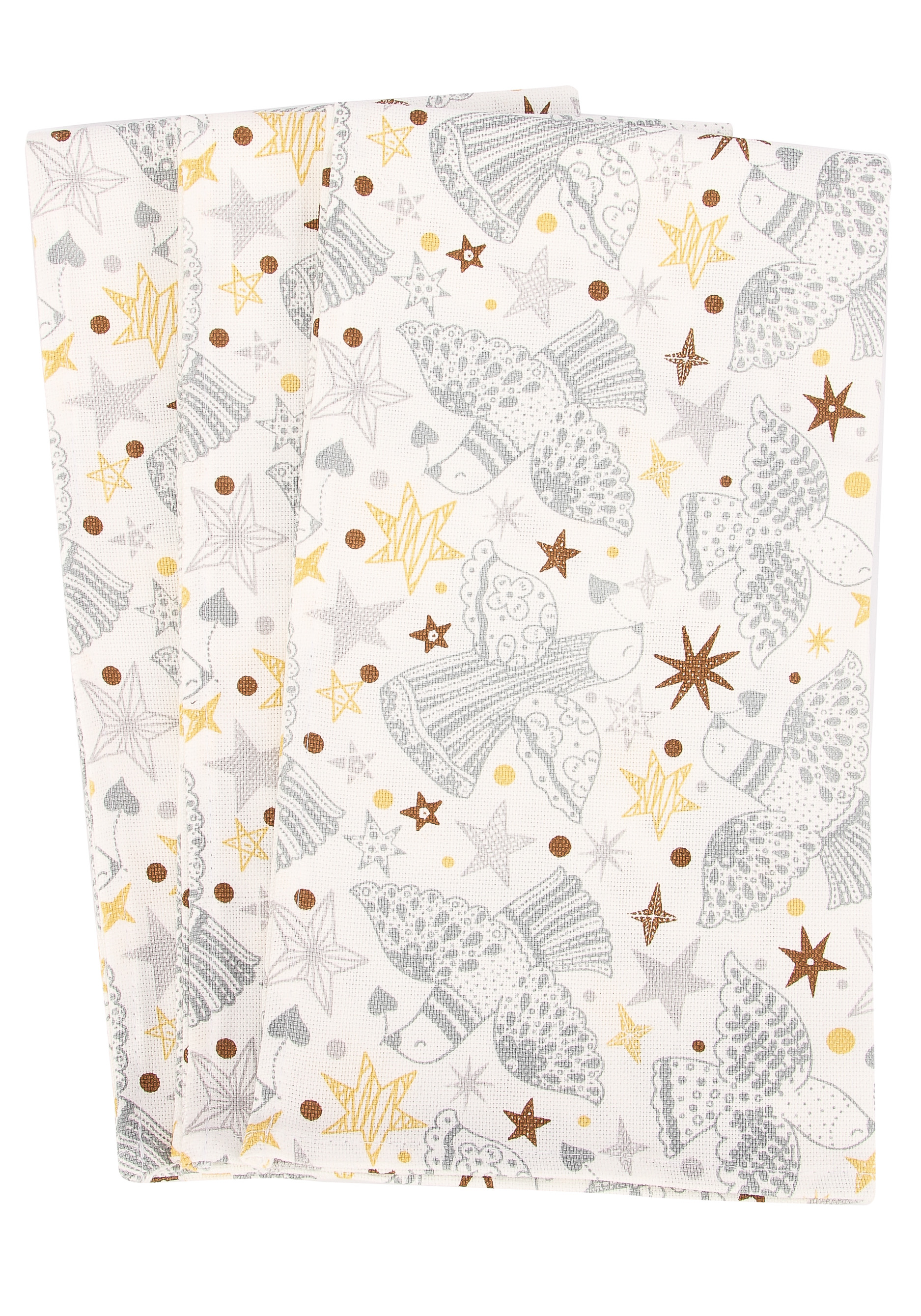 Комплект полотенец «Жаворонки», 3 шт. Василиса, цвет белый, размер 47x61