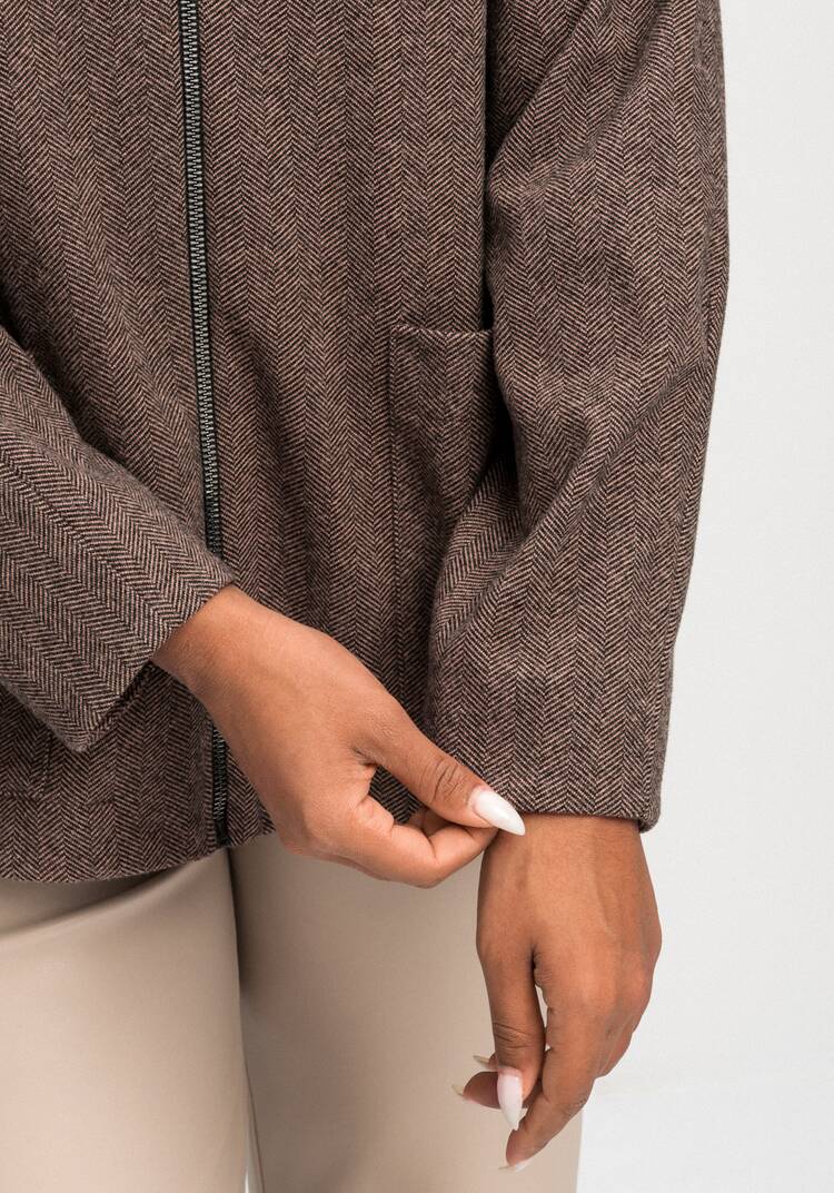 Бомбер на молнии с карманами шир.  750, рис. 18