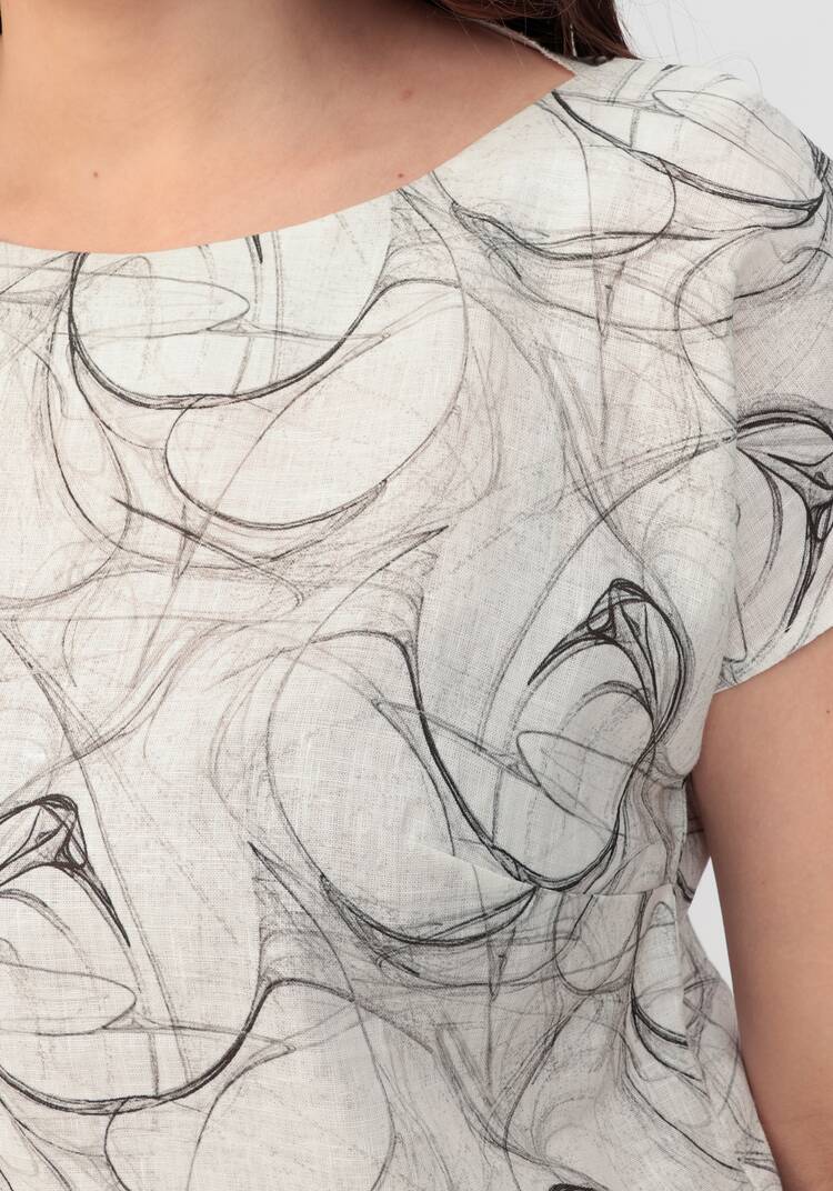 Блуза с удлиненной линией плеча Камилла шир.  750, рис. 23