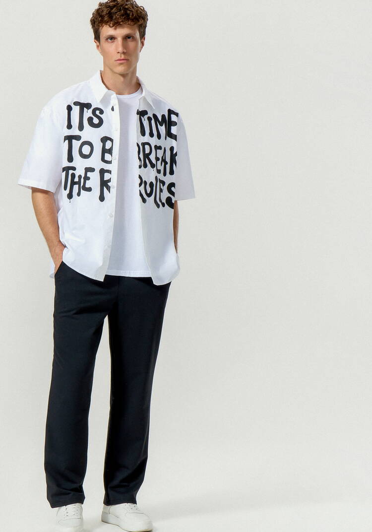 Брюки мужские из футера шир.  750, рис. 15