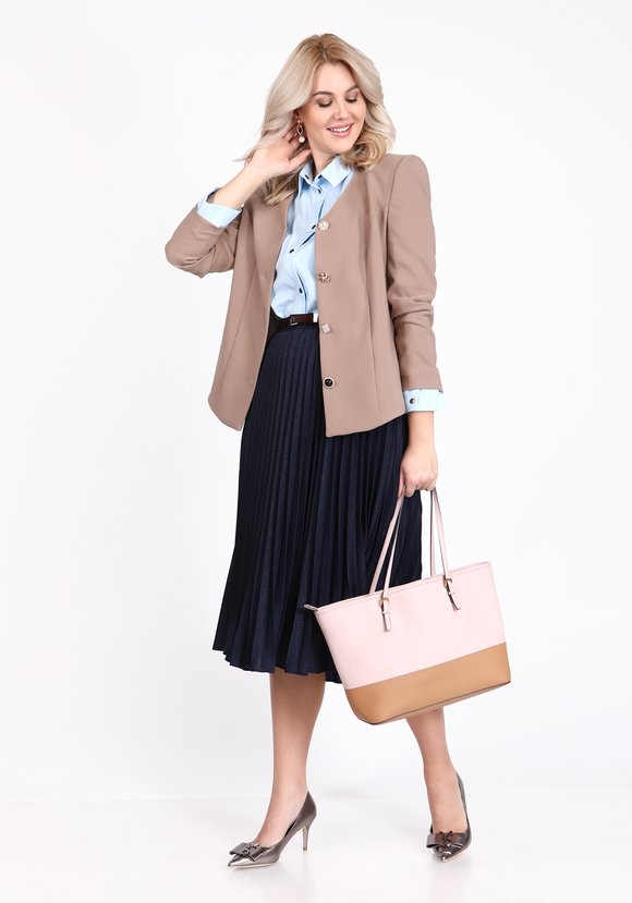 Юбка гофре из трикотажной ткани шир.  580, рис. 7