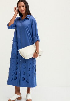 Платье А-силуэта с перфорацией