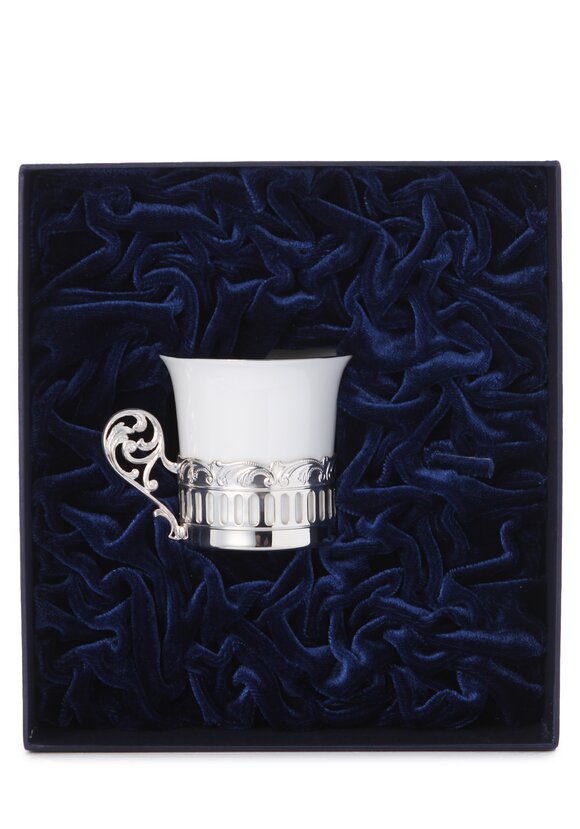 Кофейная чашка Богема фарфор, серебро шир.  580, рис. 3