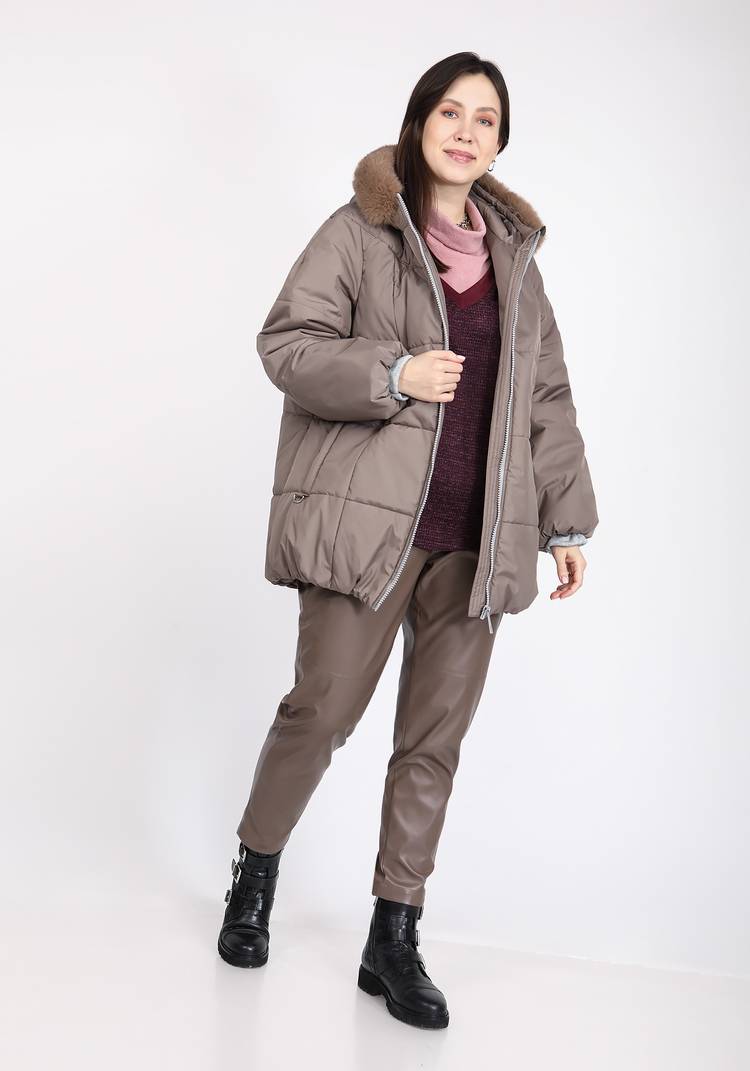 Куртка со съемным мехом на капюшоне шир.  750, рис. 3