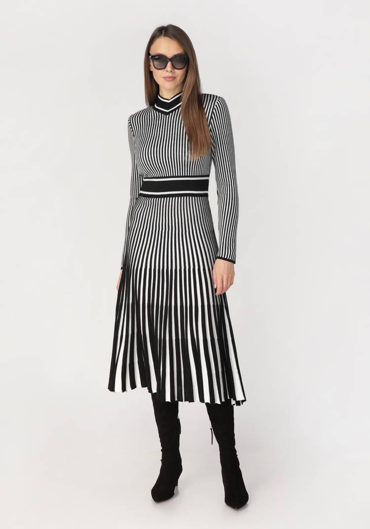 Платье женское с контрастными полосами шир.  750, рис. 2