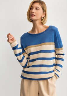 Джемпер в полоску с метанитью