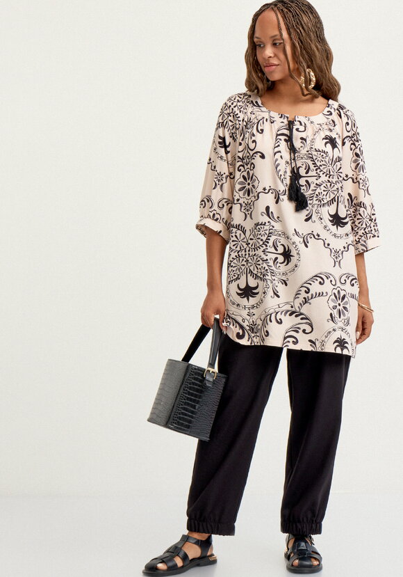 Туника с принтом свободного кроя шир.  580, рис. 16