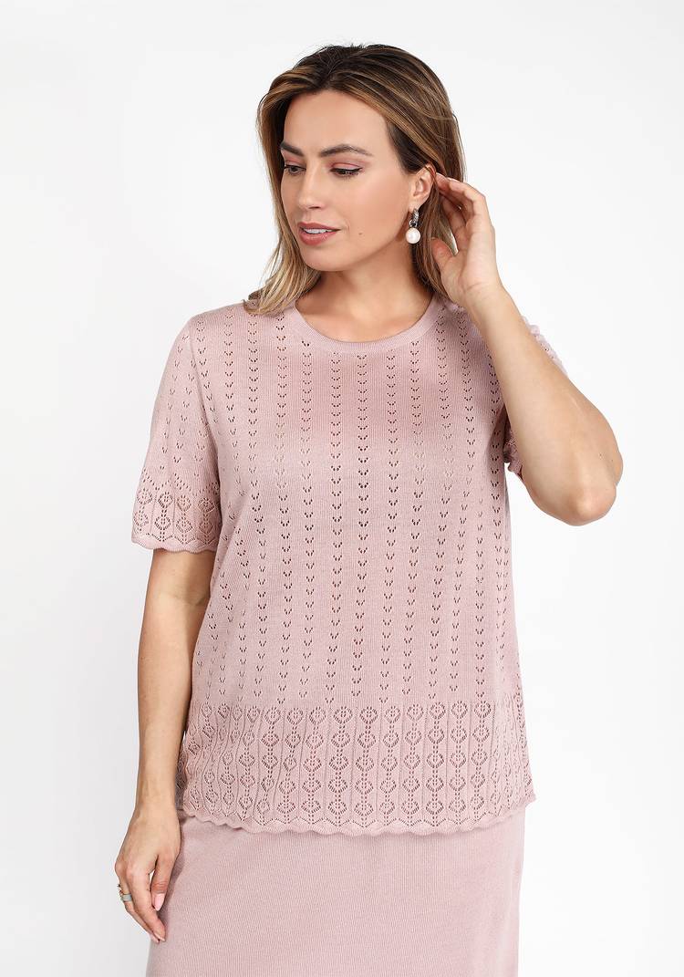 Блуза ажурная Алеся шир.  750, рис. 5