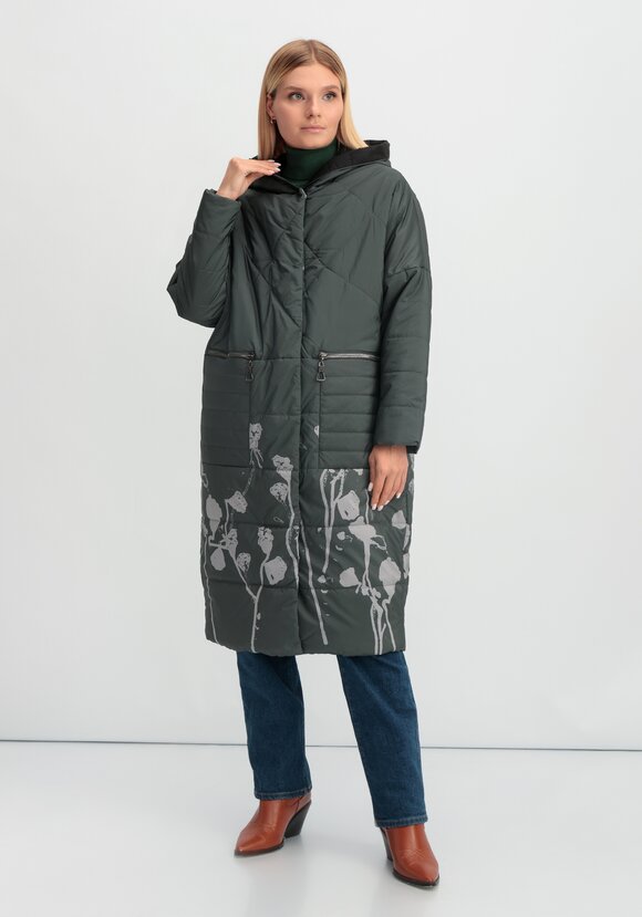 Куртка удлиненная до колен Марлен шир.  580, рис. 1