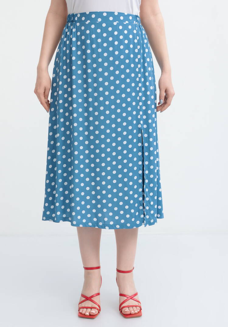 Юбка свободная с широким поясом на резинке шир.  750, рис. 18