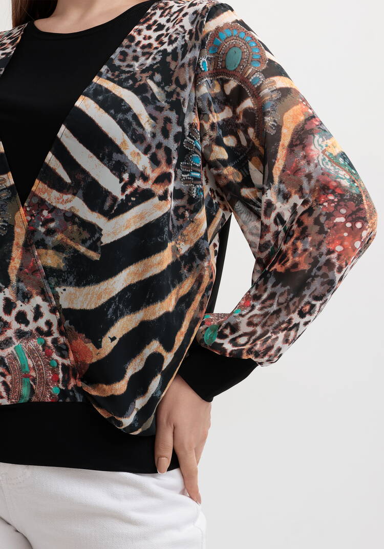 Блуза Африканская история шир.  750, рис. 6