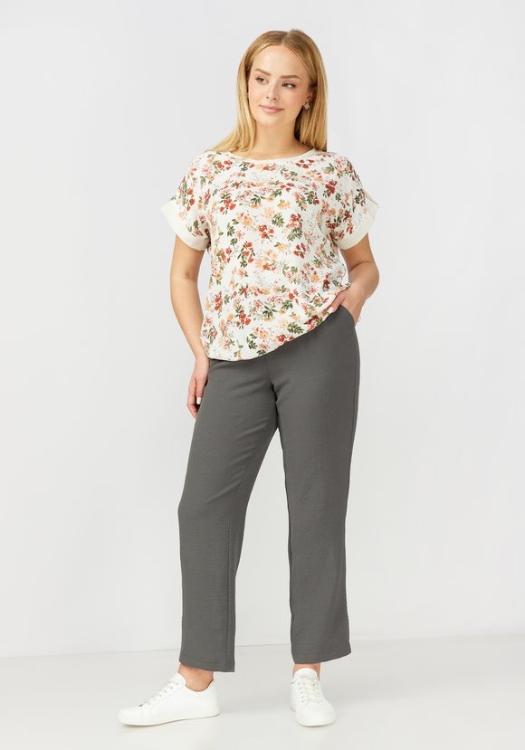 Брюки прямые от бедра с поясом на резинке шир.  580, рис. 7