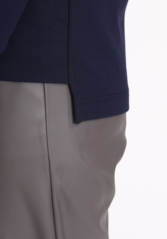 Джемпер с манжетами из рибаны шир.  580, рис. 8