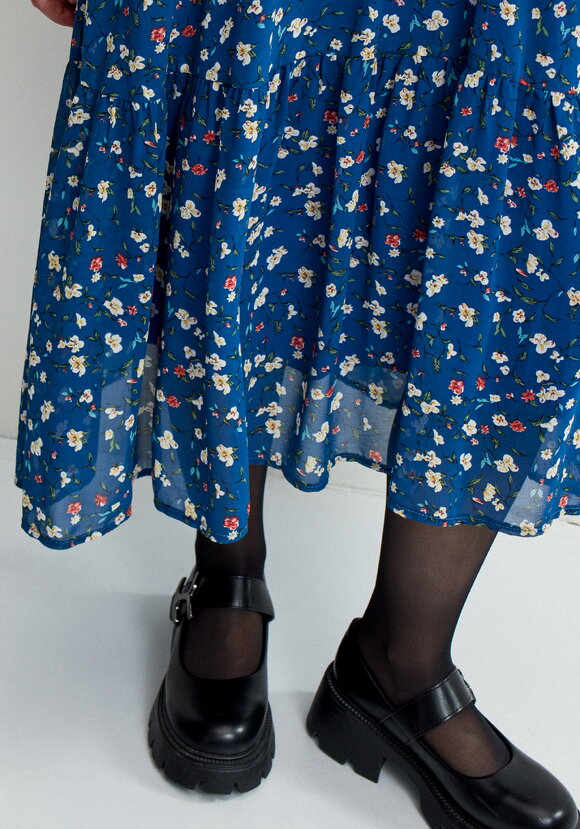 Платье миди из шифона с принтом шир.  580, рис. 41