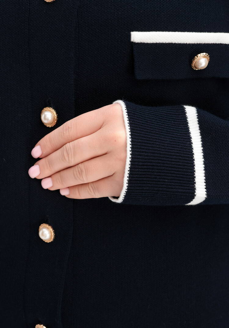 Костюм в стиле олд мани (пиджак и юбка) шир.  750, рис. 8