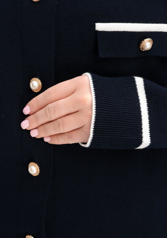 Костюм в стиле олд мани (пиджак и юбка) шир.  580, рис. 8