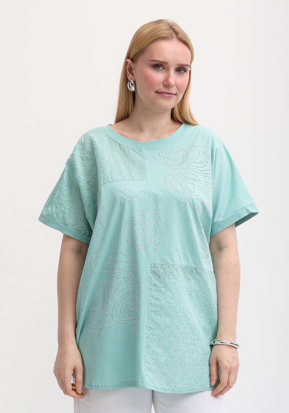 Футболка с рисунком из страз шир.  580, рис. 15