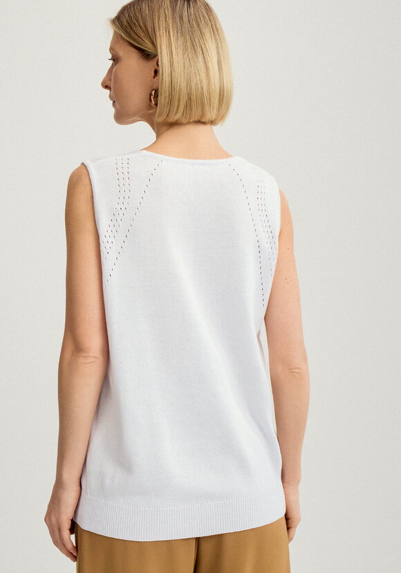 Топ женский без рукава с ажурным рисунком шир.  580, рис. 11