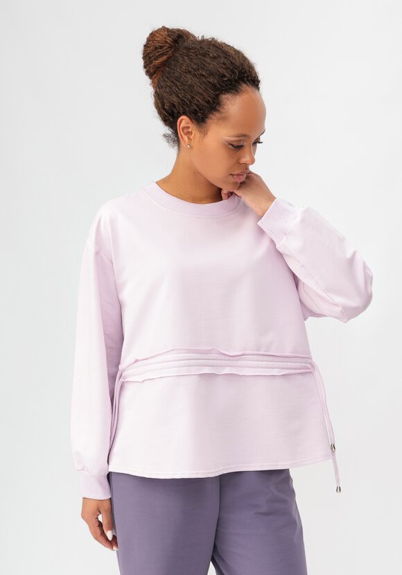 Свитшот с кулиской на талии шир.  580, рис. 1