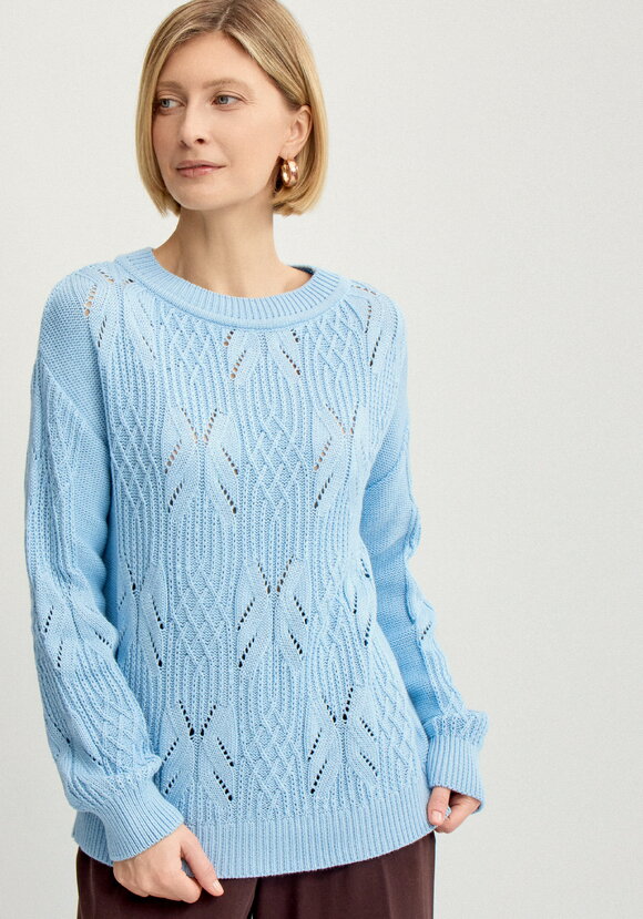 Джемпер ажурный на резинке шир.  580, рис. 9