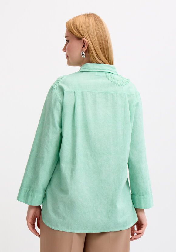 Блуза с фактурным рисунком из хлопка шир.  580, рис. 9