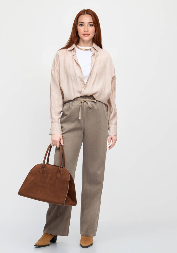 Брюки прямые от бедра с комфортным поясом шир.  750, рис. 29